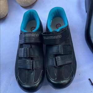 Shimano Black and Blue Athletic Shoes